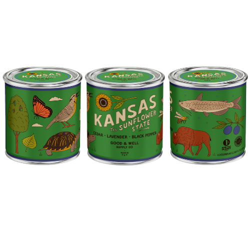 Kansas State Candle - My American Goods