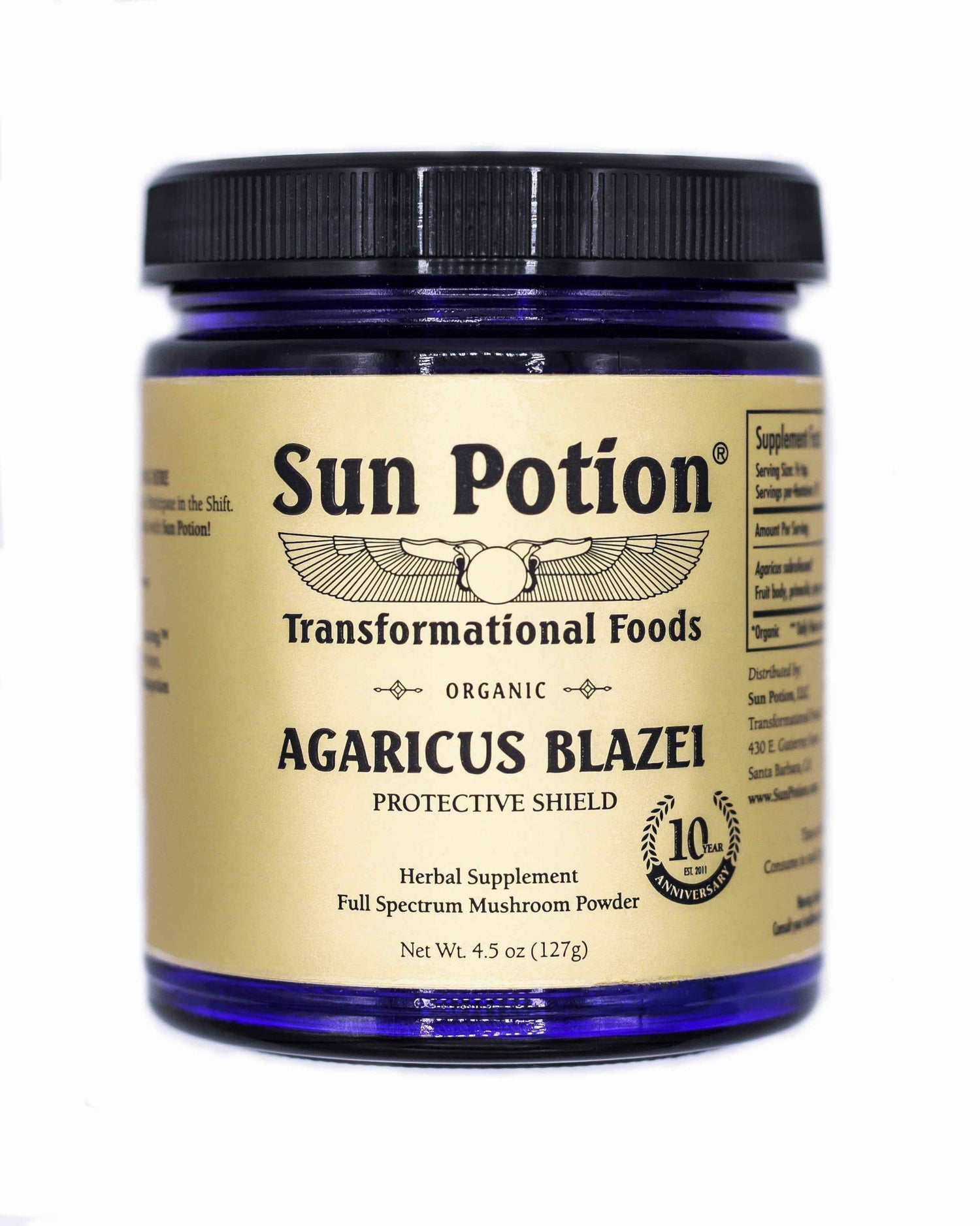 Sun Potion Adaptogen 127g - Agaricus Blazei Agaricus Blazei (Organic)