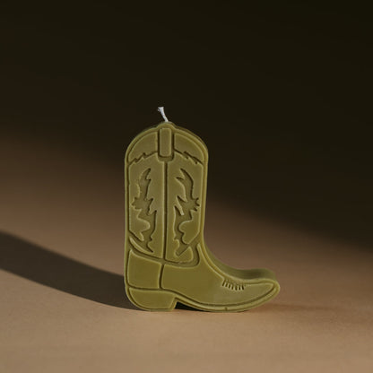 cowboy boot shape candles