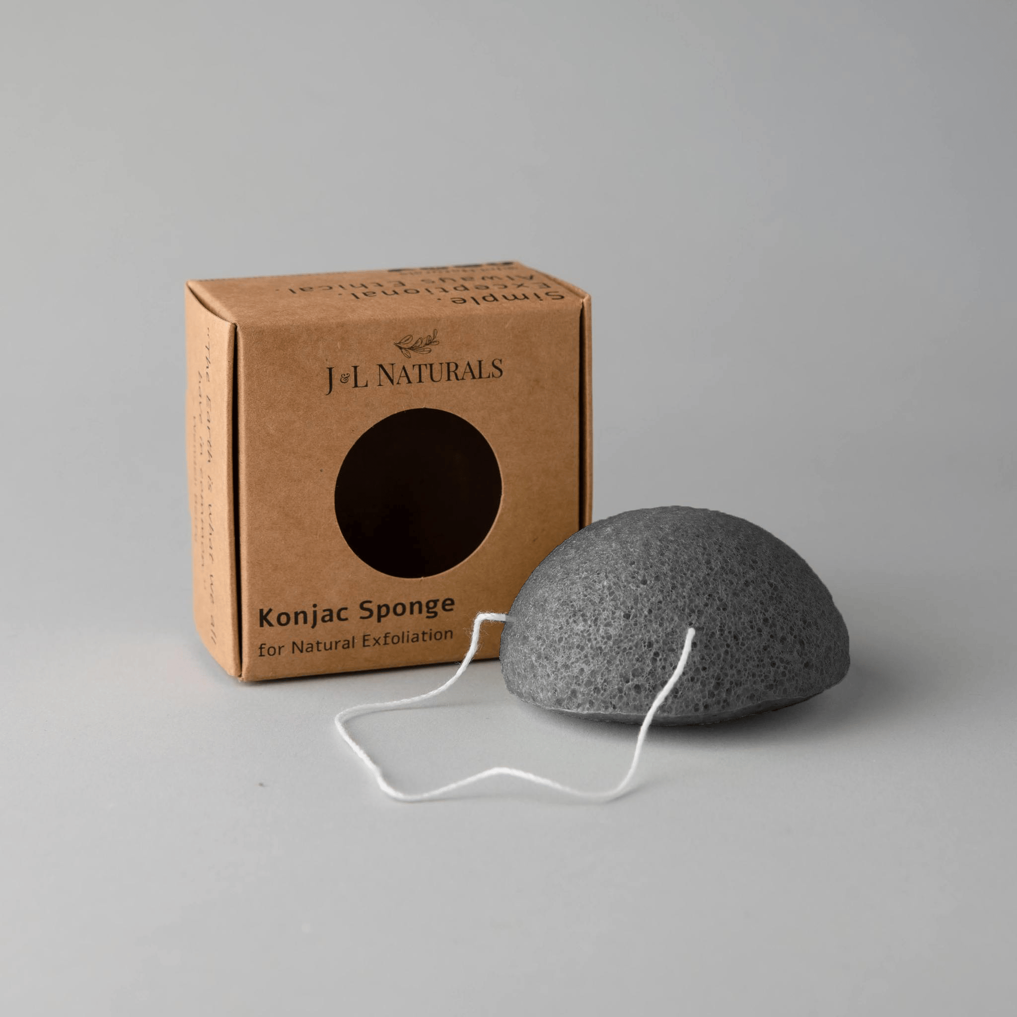 J&amp;L Naturals Konjac Sponge Activated Charcoal Konjac Sponge