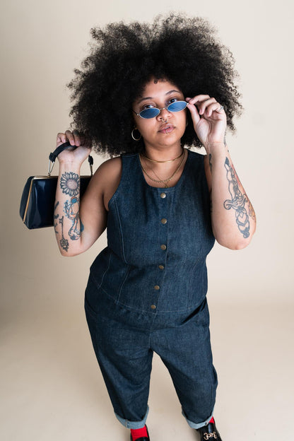 Katherine Vest in Cone Denim