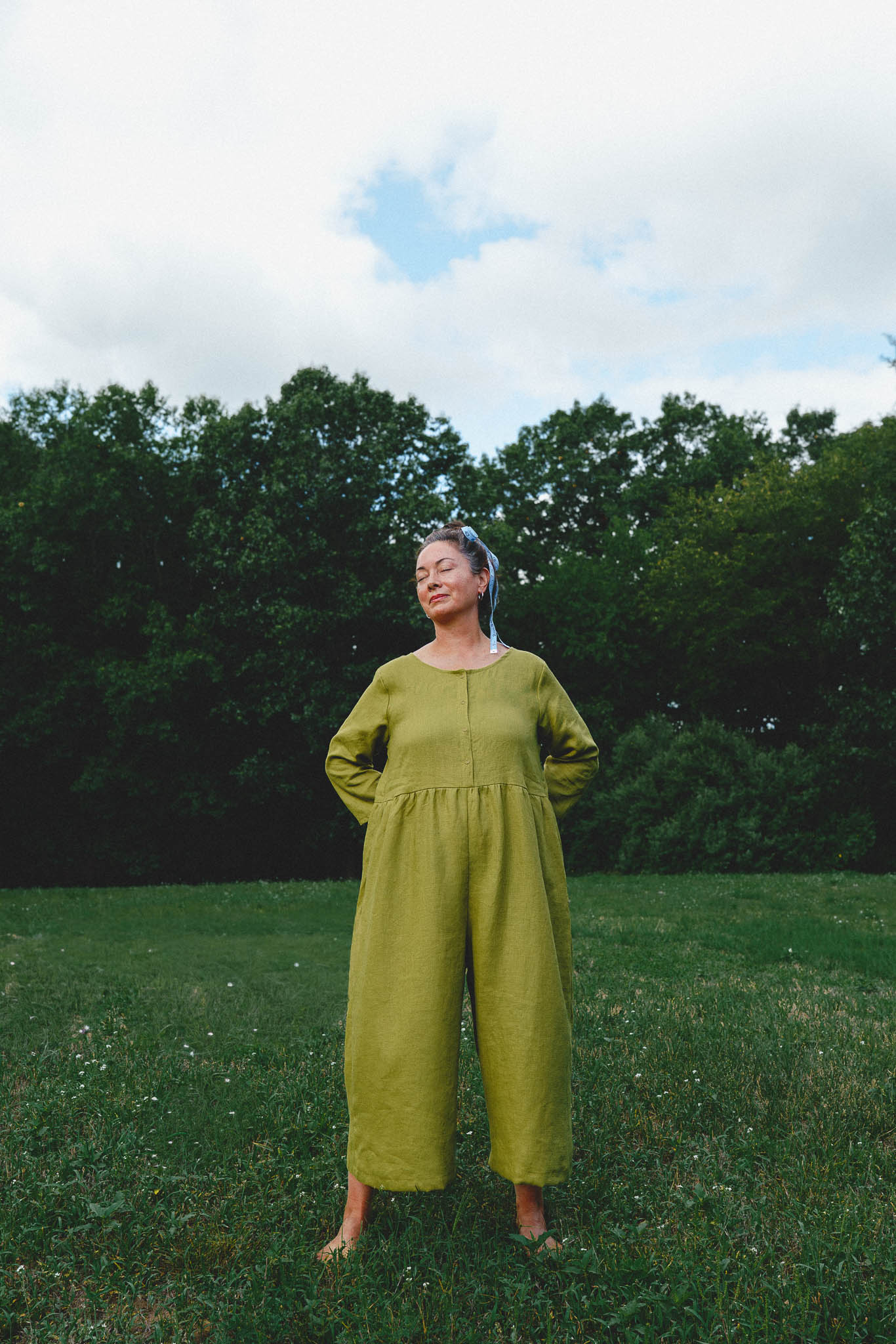 Ranch Jumpsuit in Avocado