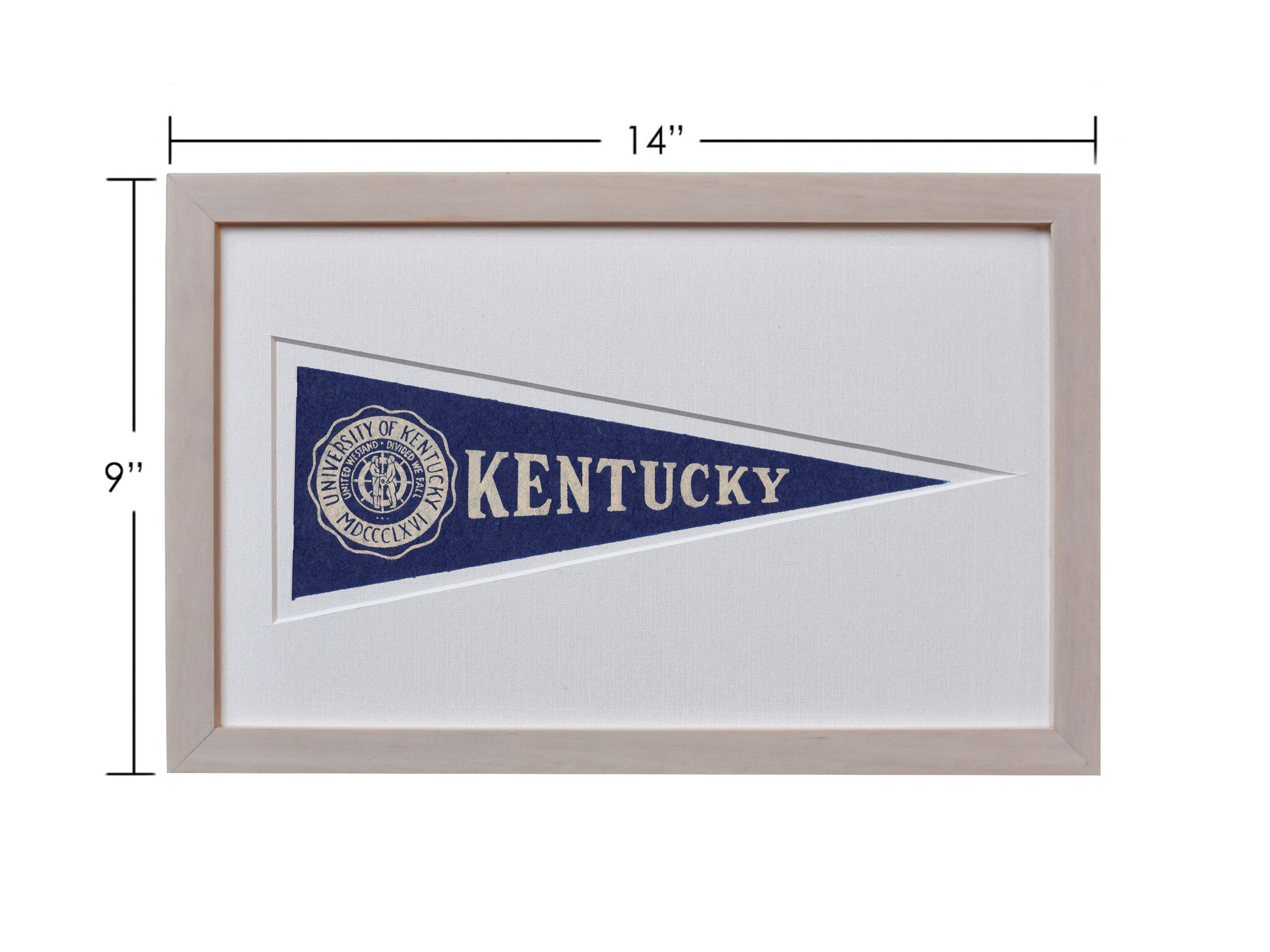Vintage University of Kentucky Hormel Pennant
