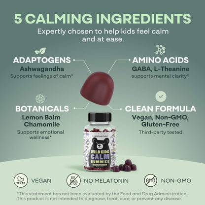 Wild Kids Calm Gummies – Plant-Based Botanical Blend
