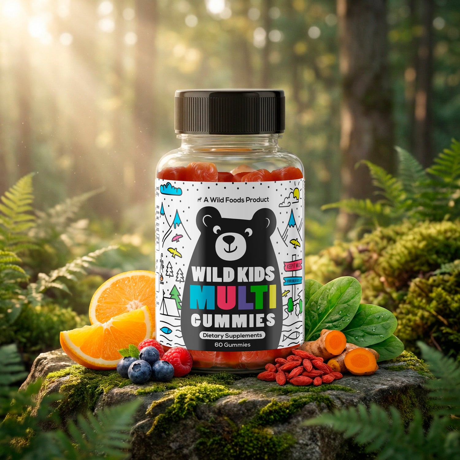 Wild Kids Multivitamin Gummies – Everyday Essentials in a Fruity Bite