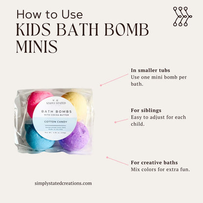 Cotton Candy Bath Bomb Minis (18-count)