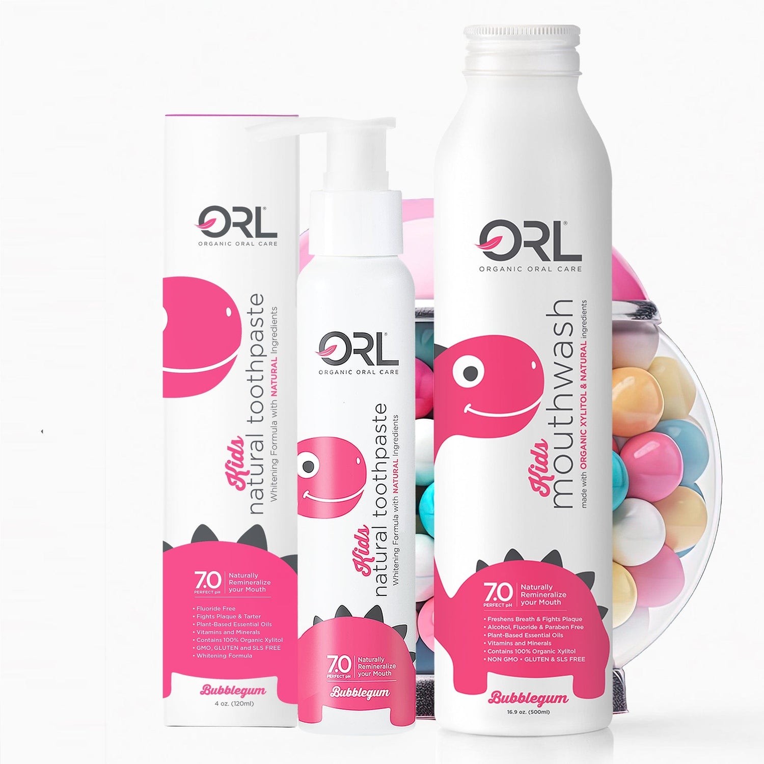 ORL Bundle Kids Bundle - Bubblegum Toothpaste &amp; Mouthwash