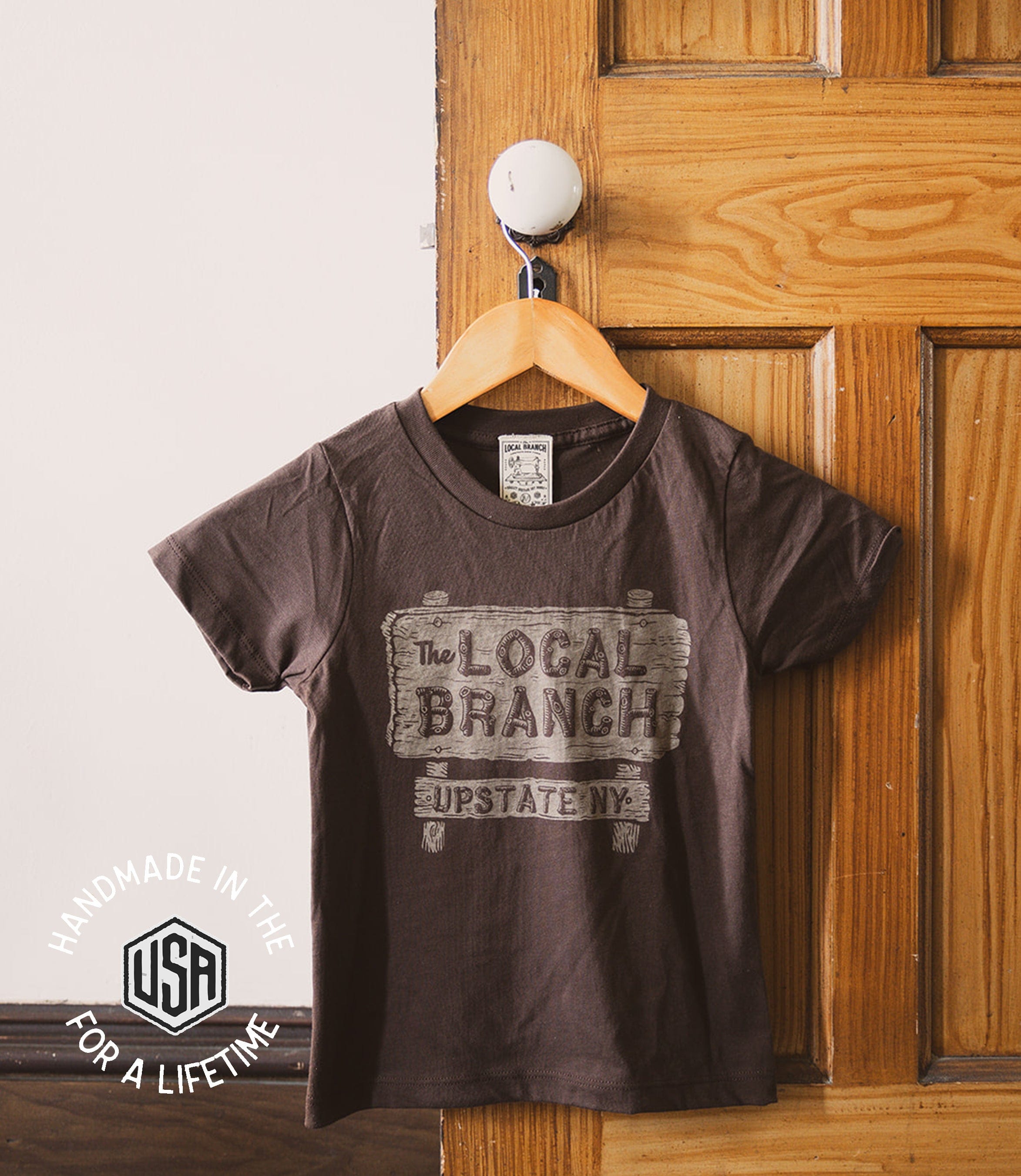 The Local Branch Clothing Camp Sign Kids Tee  - USA Made