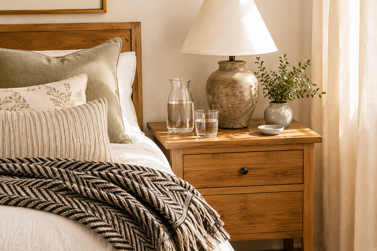 Henry Stone Herringbone Cotton Throw Blanket