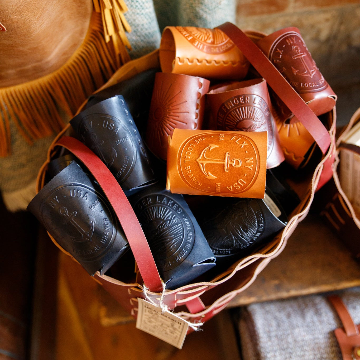 Leather Can Koozie