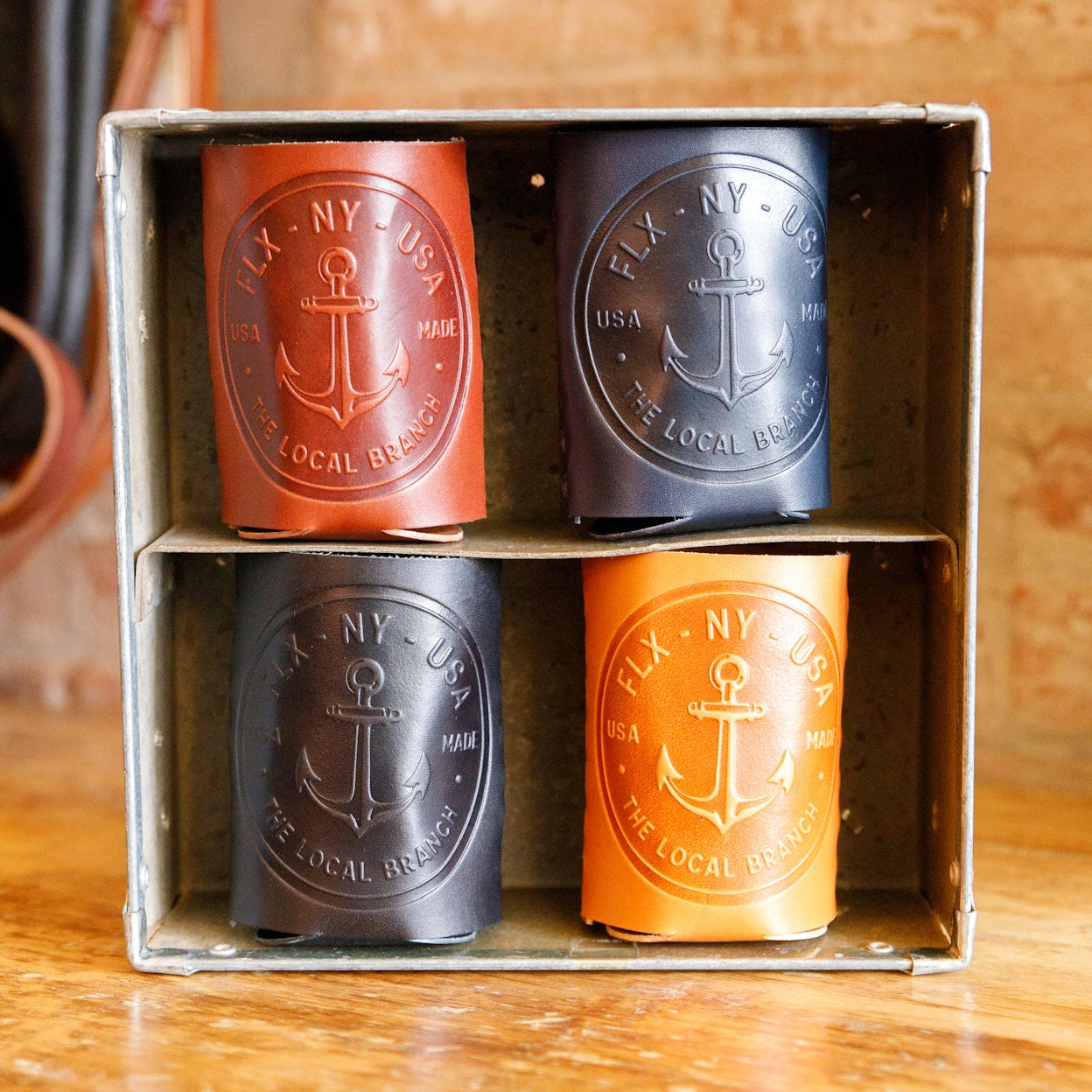 Leather Can Koozie