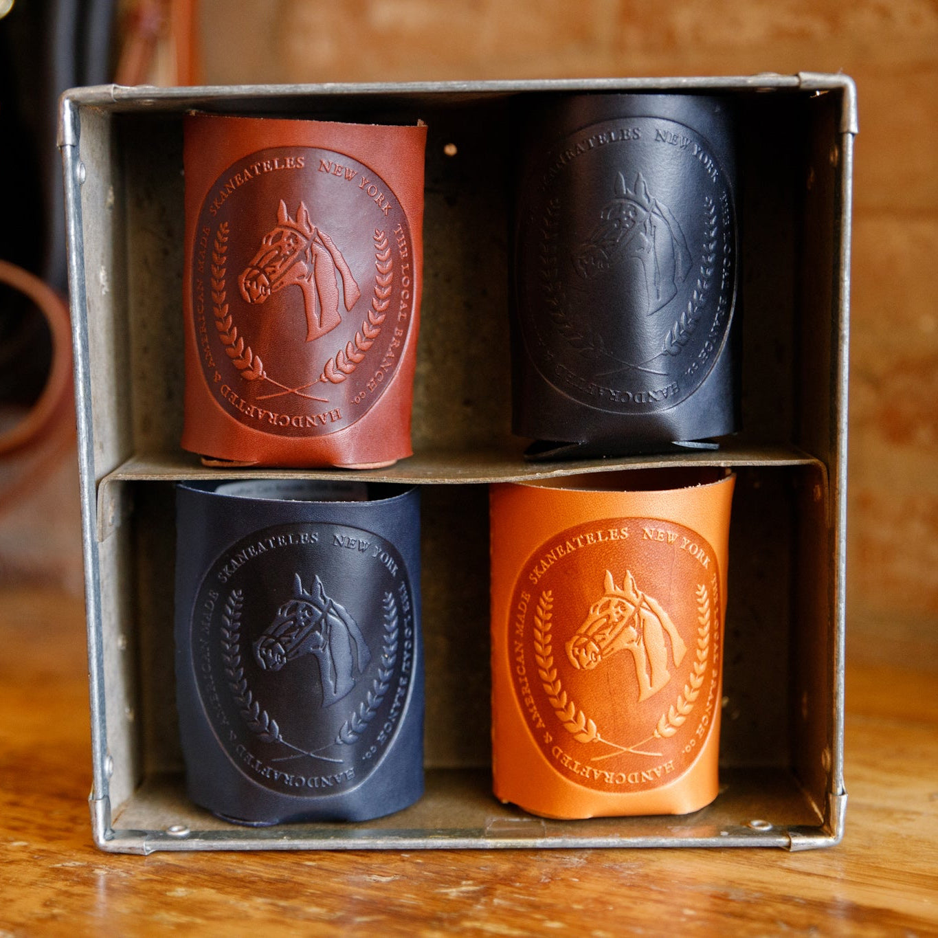 Leather Can Koozie