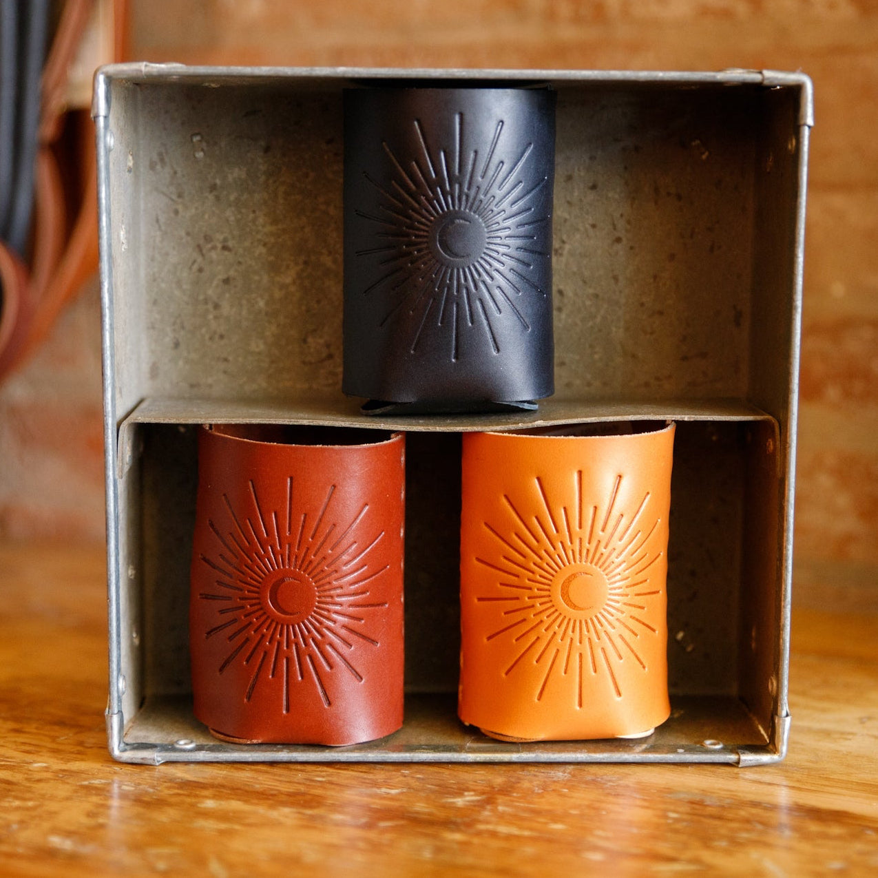 Leather Can Koozie