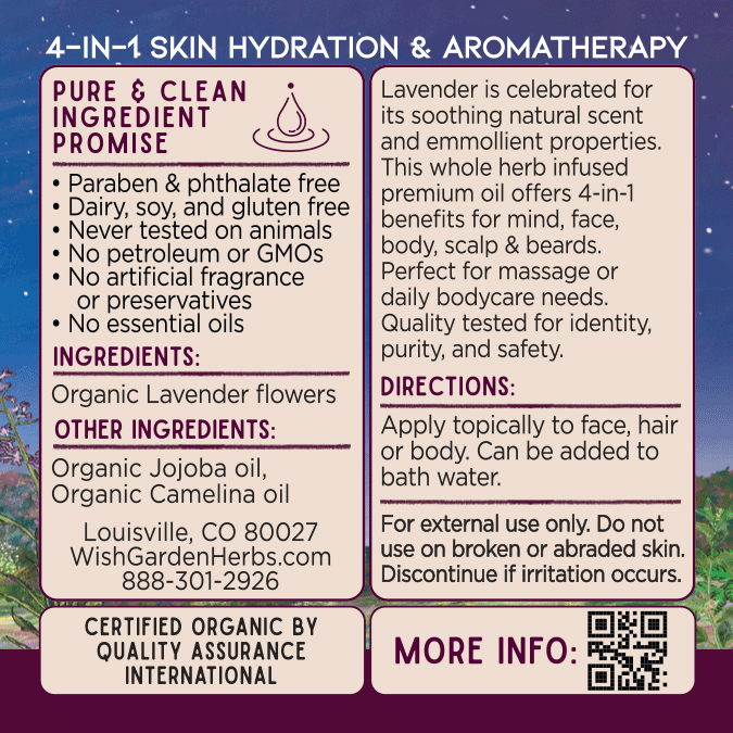 Lavender Oil, Calm &amp; Hydrate