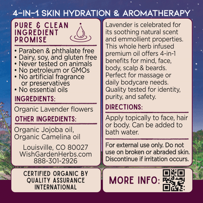 Lavender Oil, Calm &amp; Hydrate