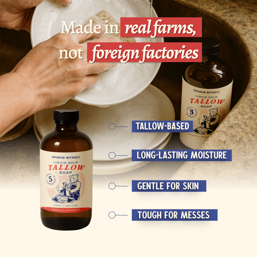 Papabear  Liquid Gold Tallow Soap