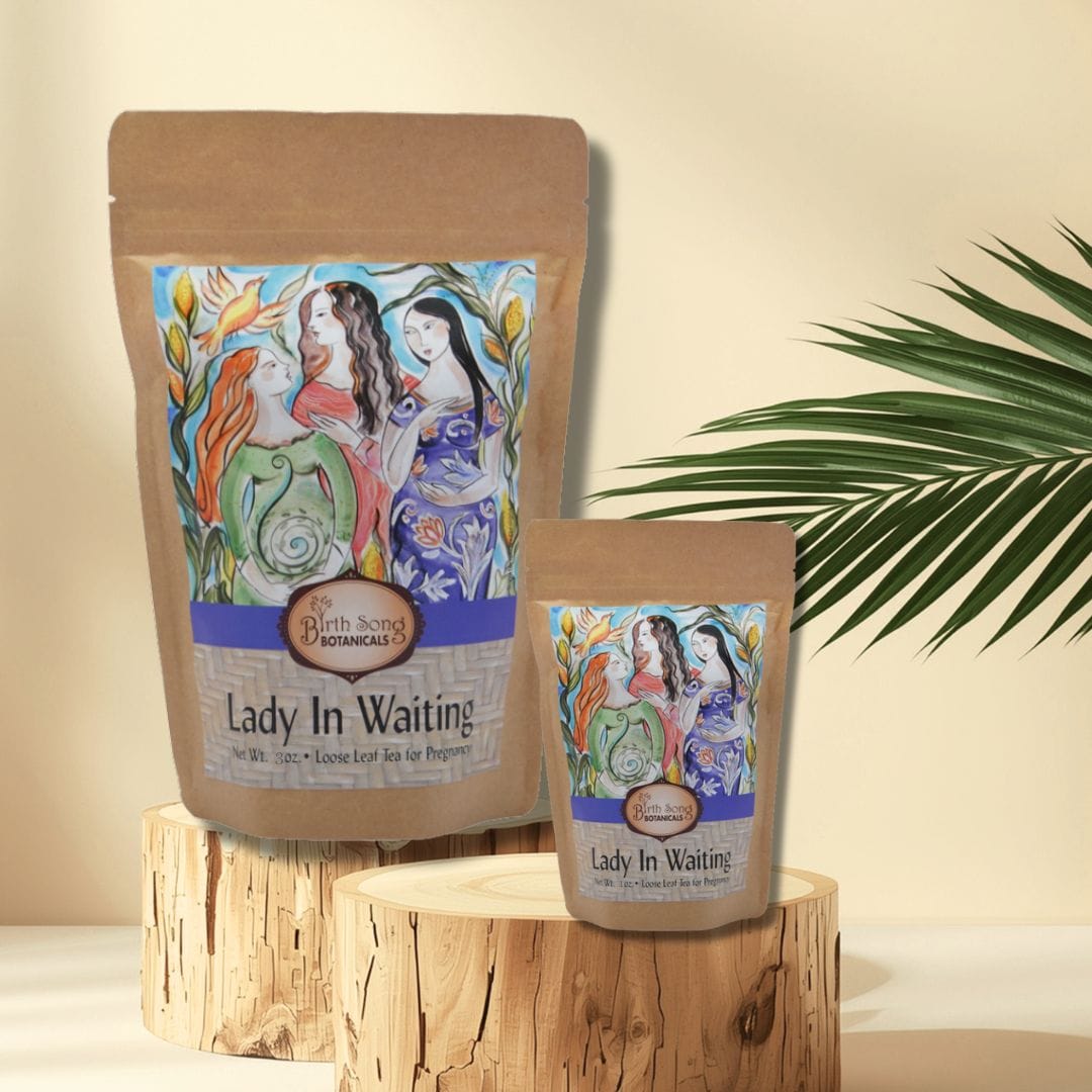 Birth Song Botanicals Co. Tea Lady in Waiting Organic Herbal Tea – Loose Leaf (4 oz)