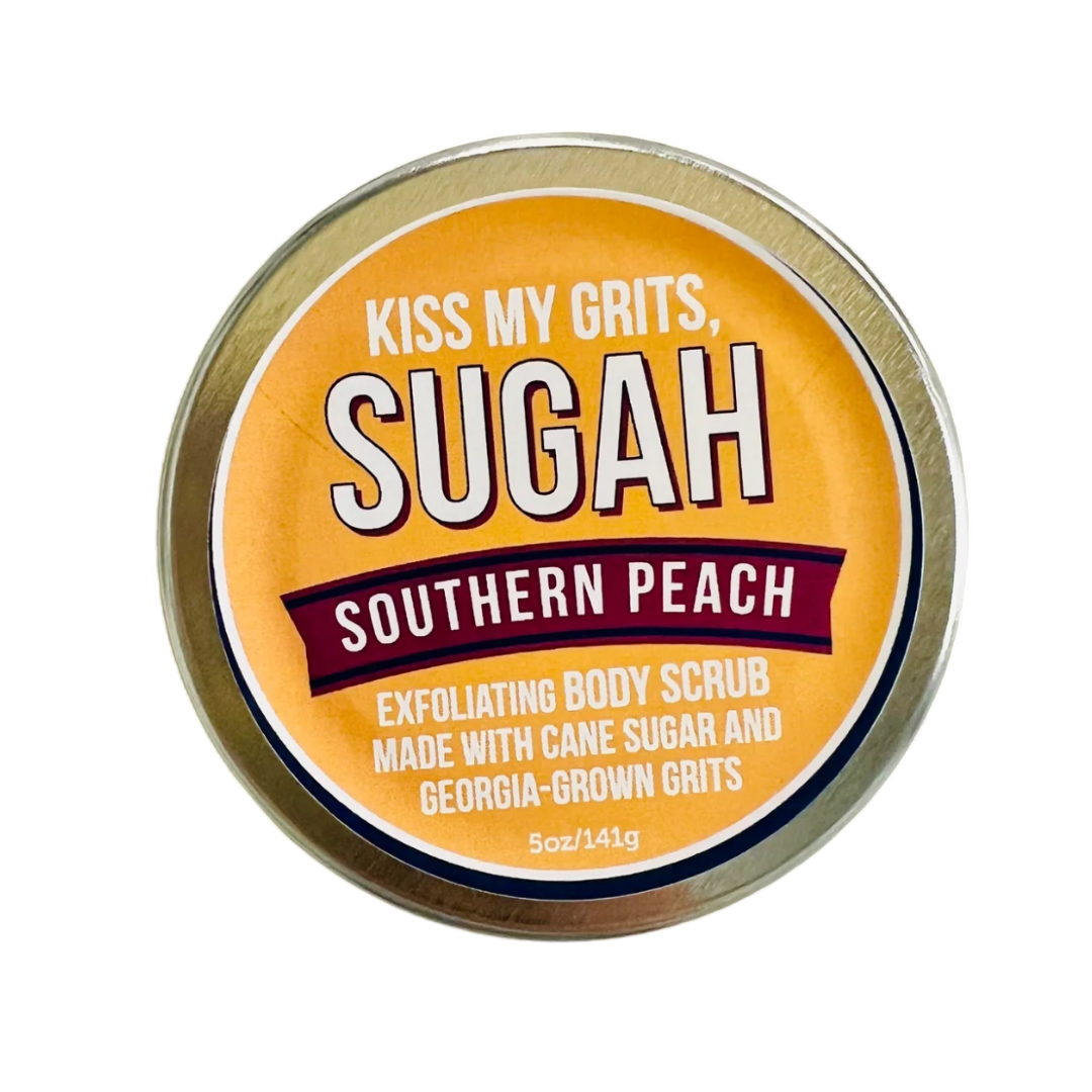 A round metal tin of &
