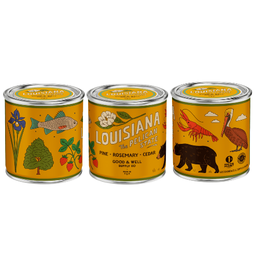 Good &amp; Well Supply Co Candles Half Pint / 8oz / Cotton Wick Louisiana State Candle