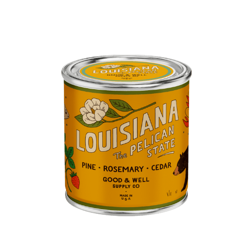 Good &amp; Well Supply Co Candles Half Pint / 8oz / Cotton Wick Louisiana State Candle