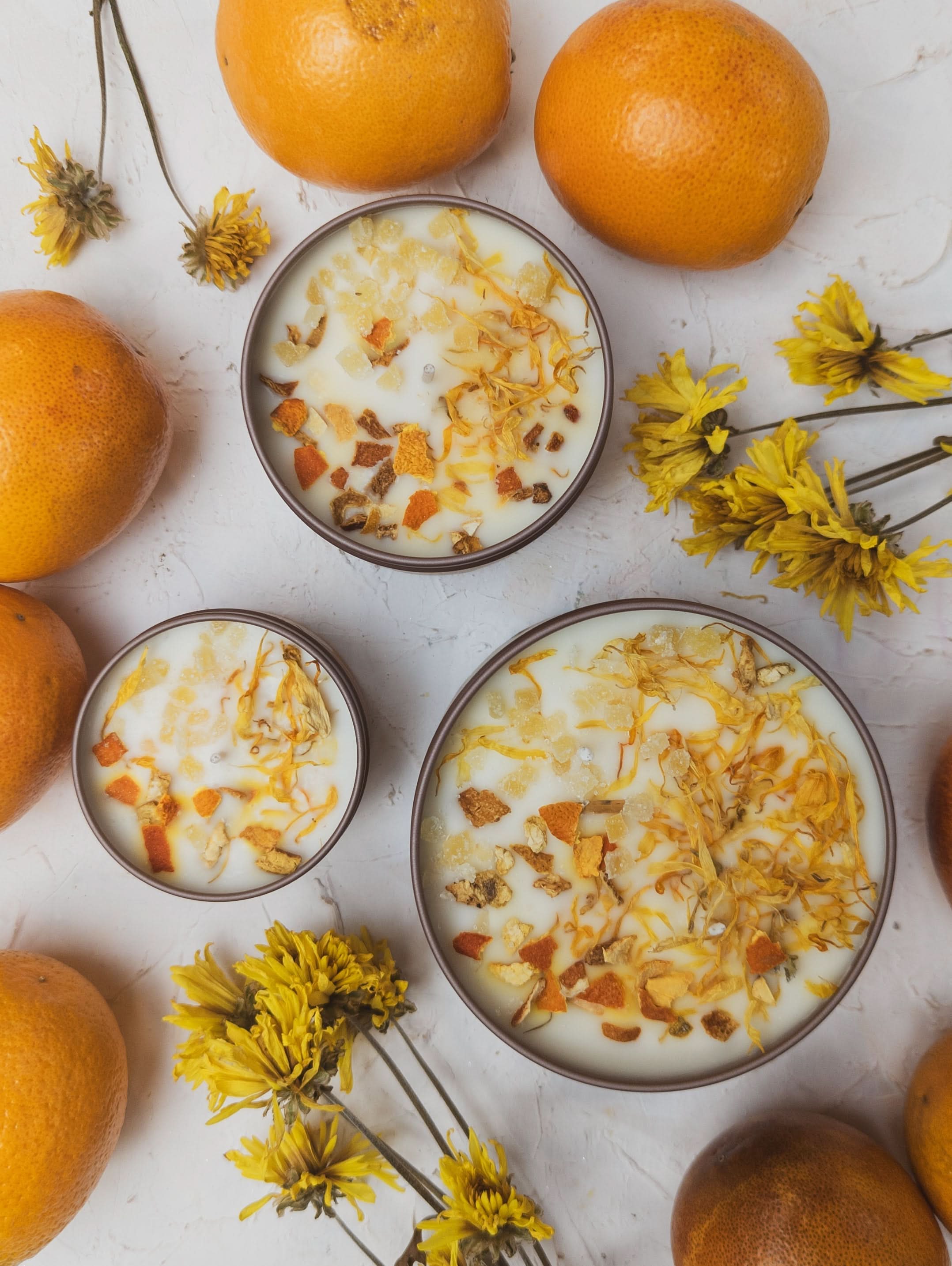 Ash &amp; Rose candle ZESTY! Orange Ginger Candle