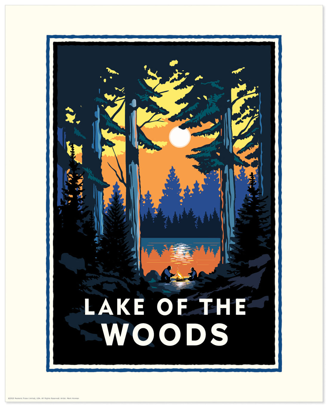 Landmark MN | Lake of the Woods Art Print - My American Goods