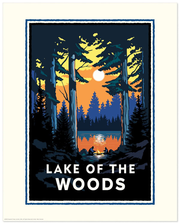 Landmark MN | Lake of the Woods Art Print - My American Goods