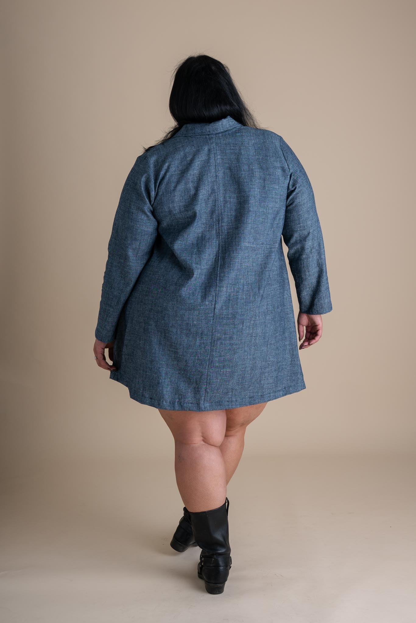 Highland Jacket in Indigo Chambray