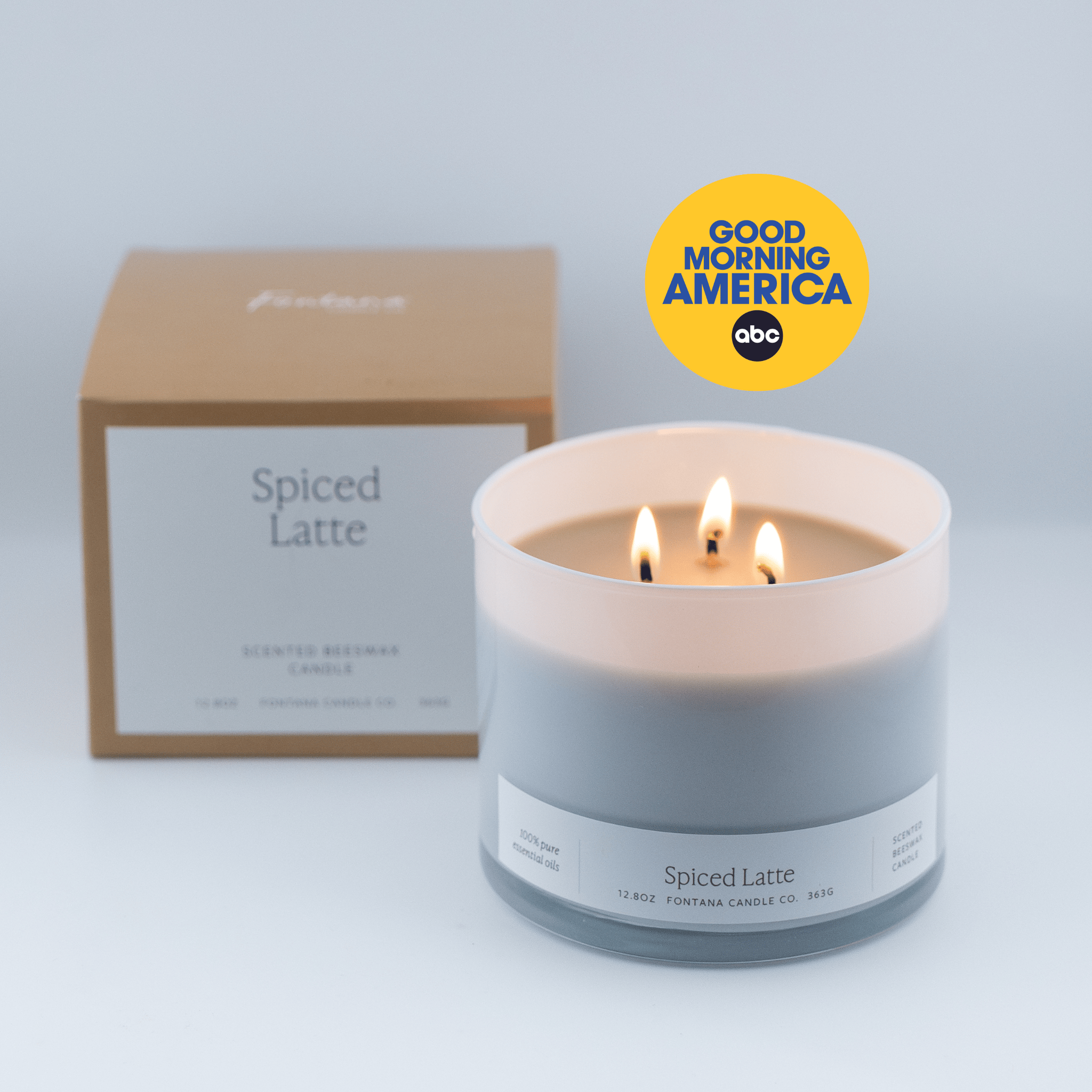 Fontana Candle Co Candles Spiced Latte 3-Wick Candle