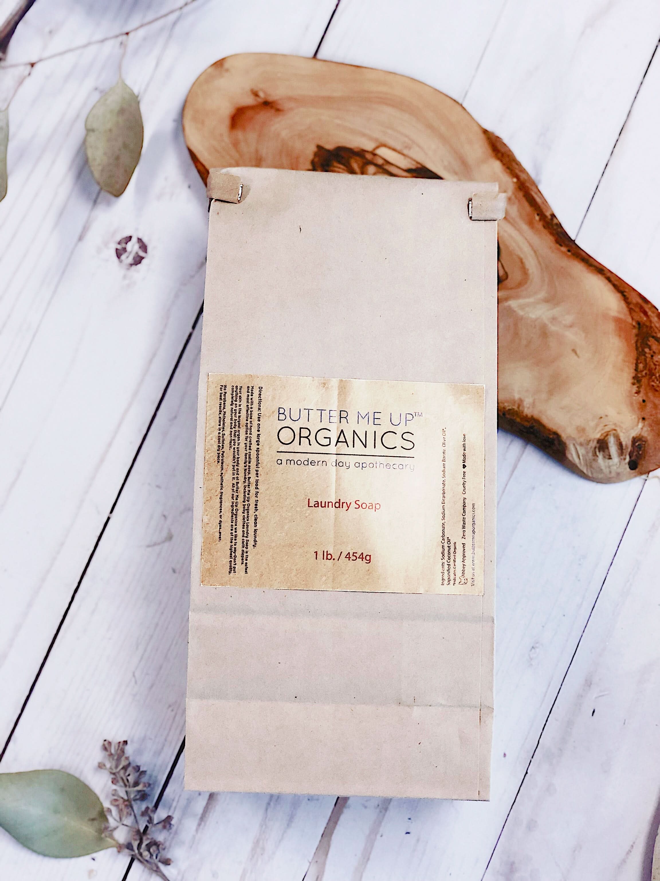 Butter Me Up Organics Home All-Natural Powdered Laundry Soap – Eco-Friendly &amp; Non-Toxic Detergent for Sensitive Skin