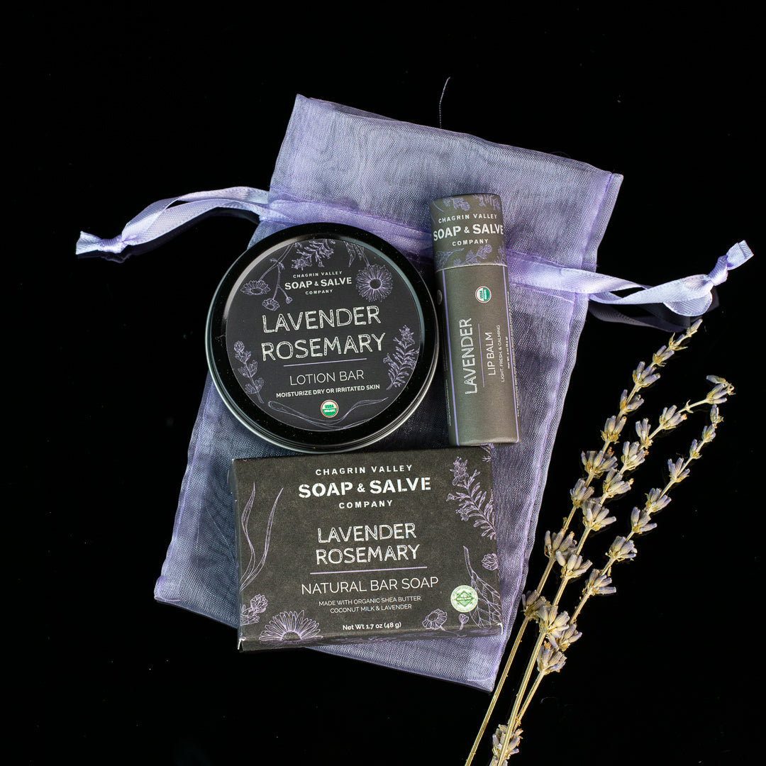 Gift: Soap Sample with Lip Balm &amp; Lotion Bar