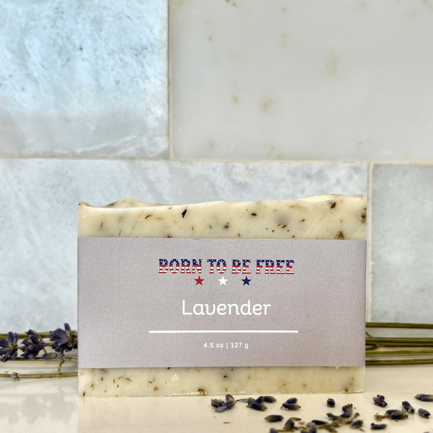 Born To Be Free Soap Bar Lavender Tallow Soap Bar