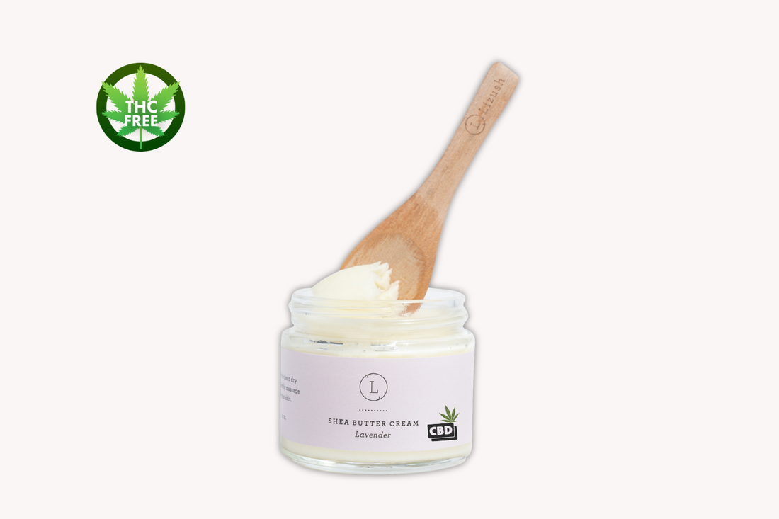 CBD Lavender Shea Butter with CBD, Body Cream (THC free) - My American Goods