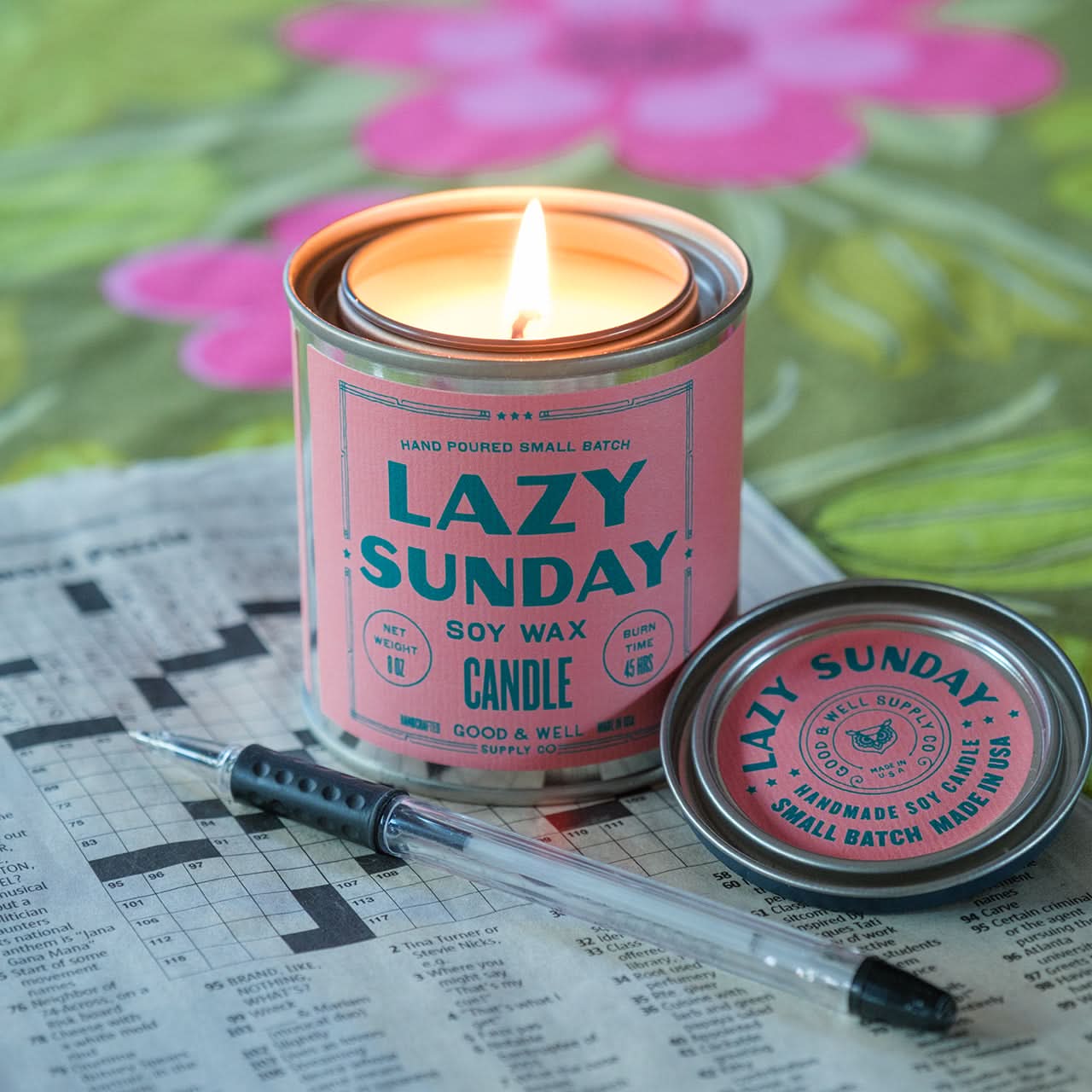 Good &amp; Well Supply Co Candles Lazy Sunday Happy Place Candle