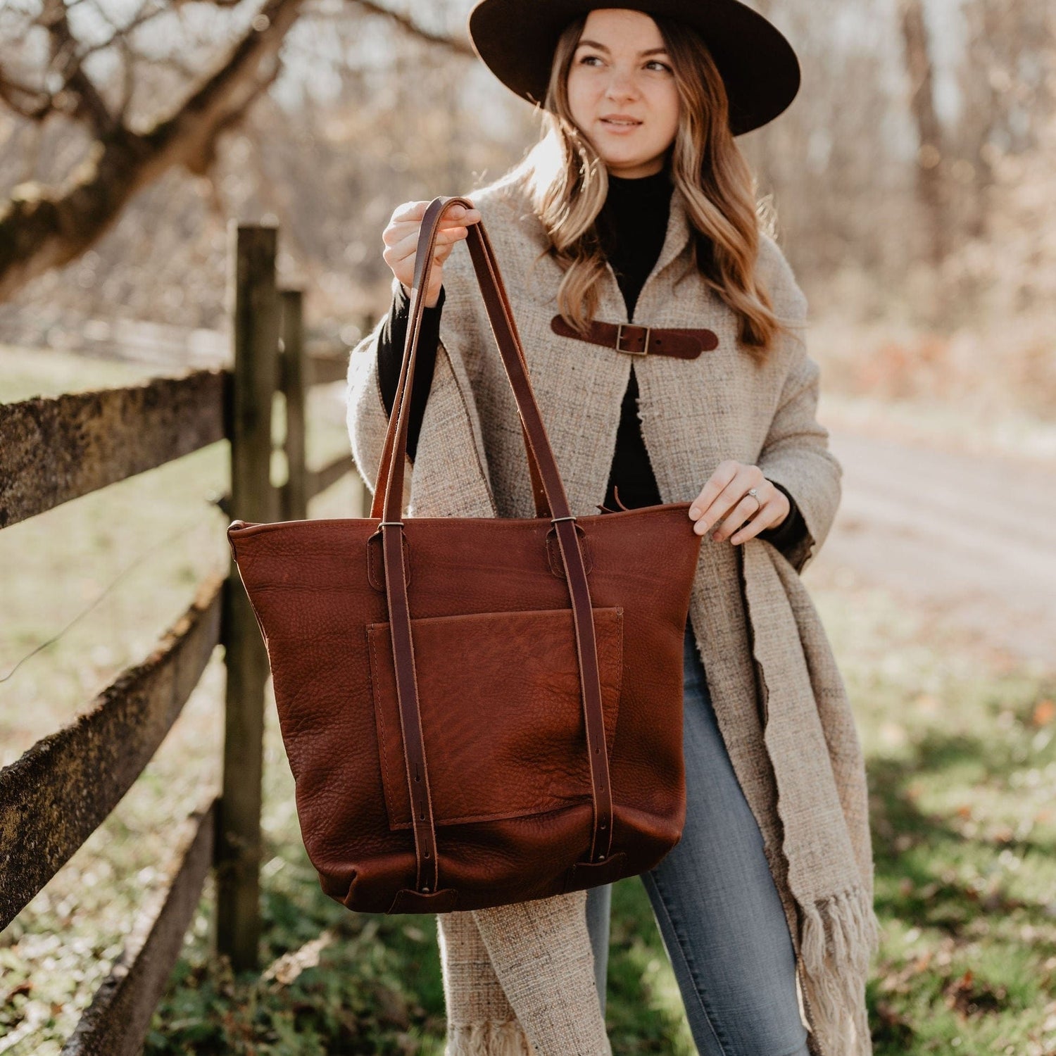 The Local Branch Leather Leather Crossroads Backpack Tote