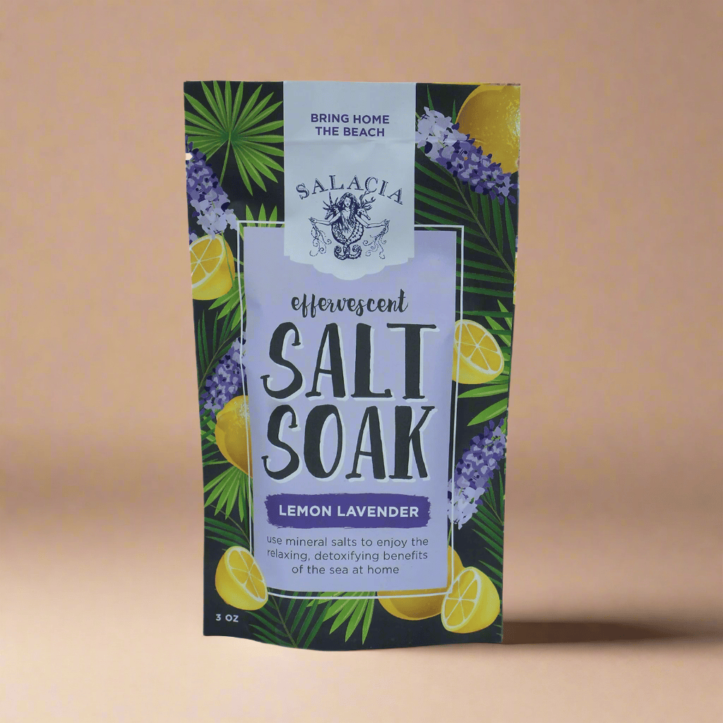 Salacia Salts Bath &amp; Body Lemon Lavender Effervescent Salt Soak