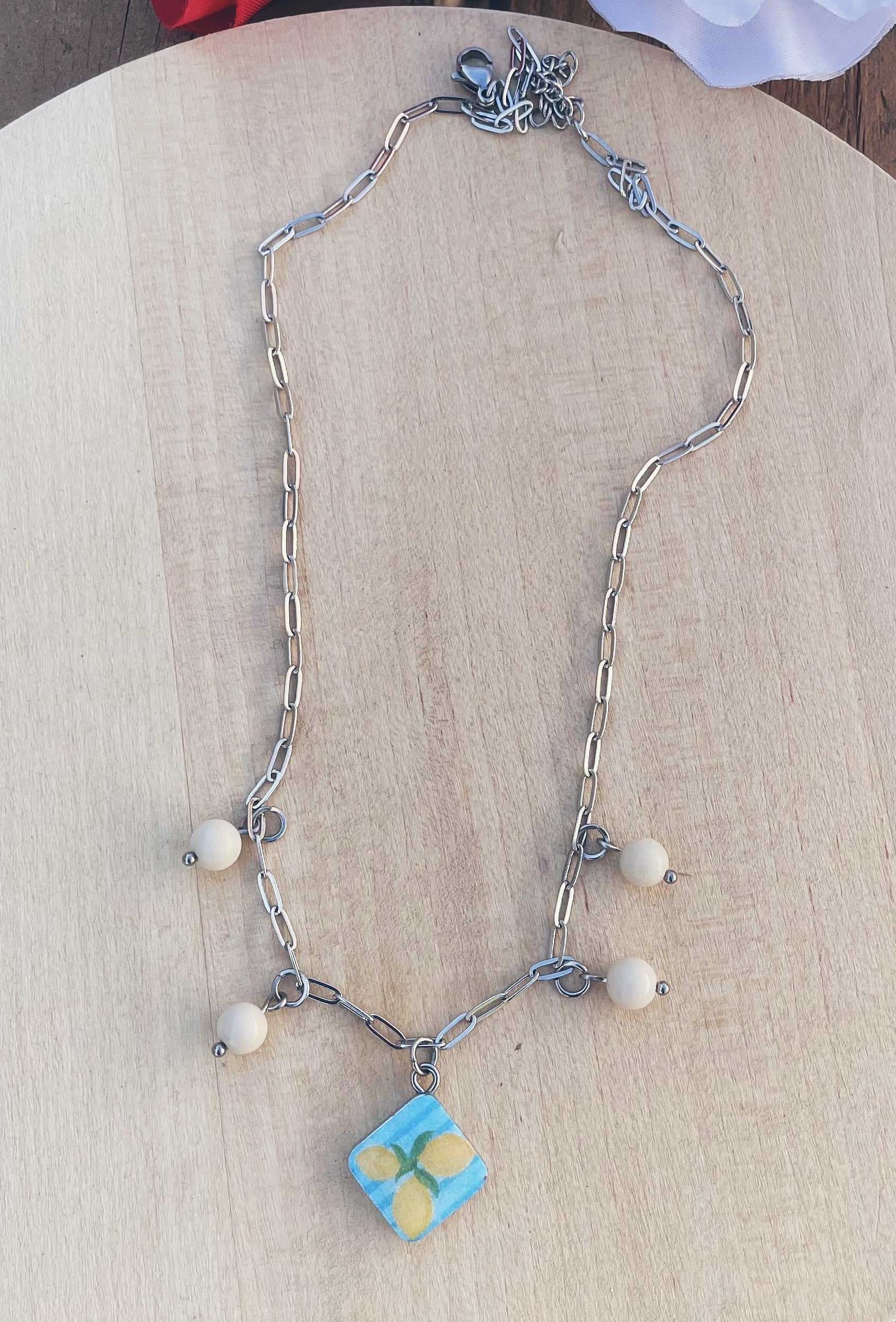 Lemon Americana Charm Necklace