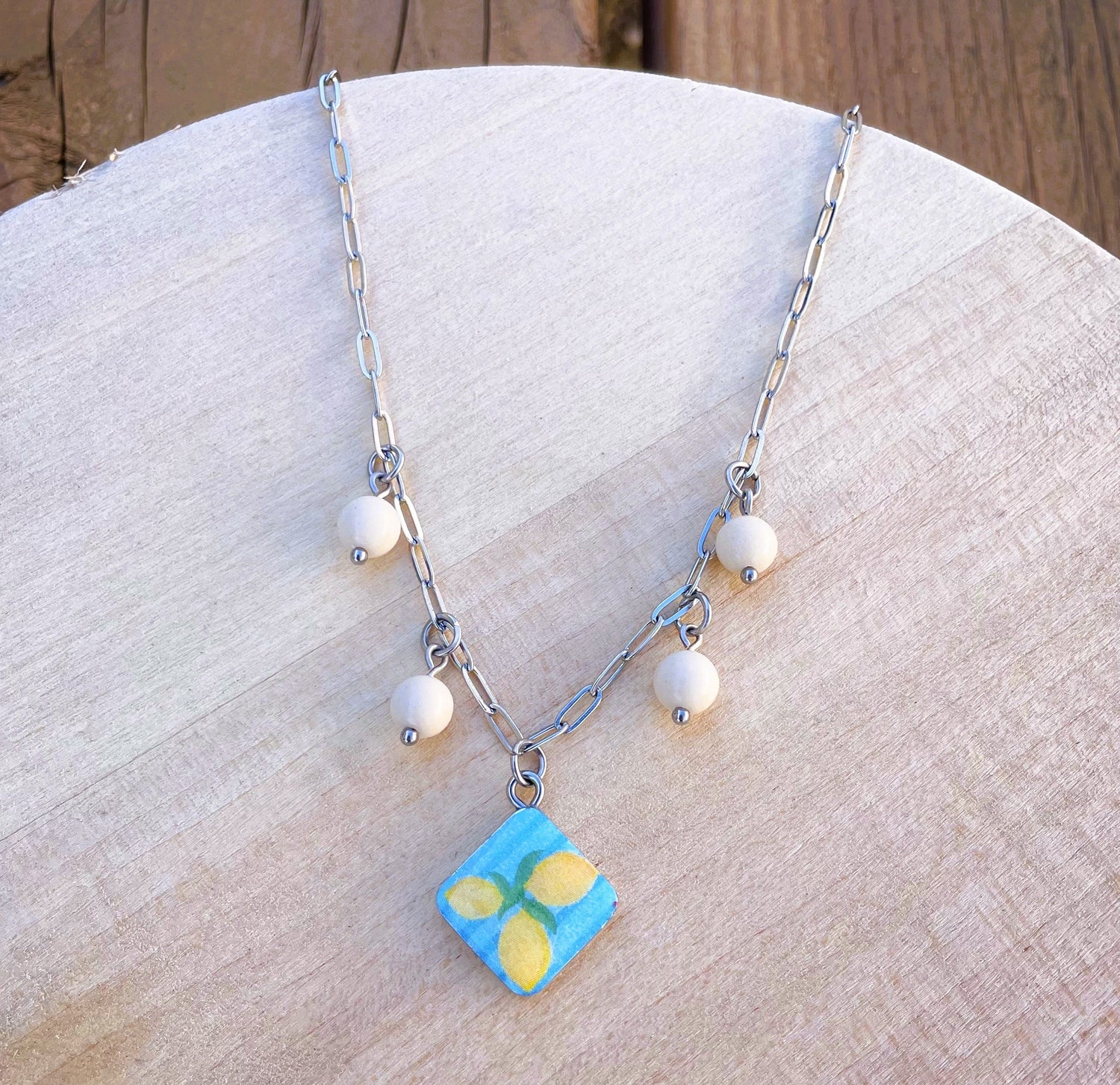 Lemon Americana Charm Necklace