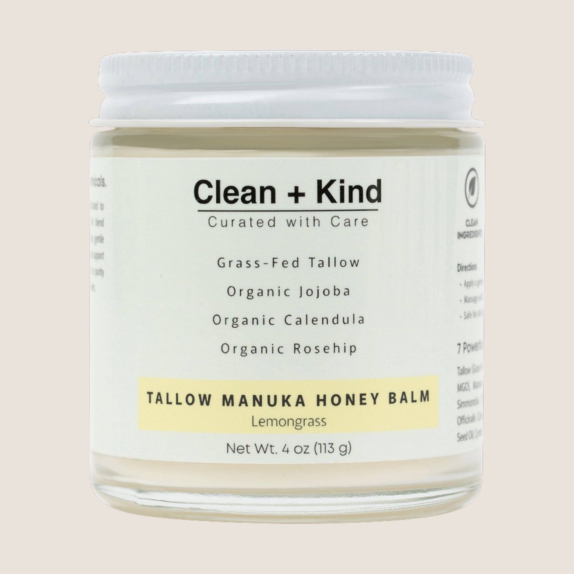 Clean + Kind Vanilla Whipped Tallow Honey Balm