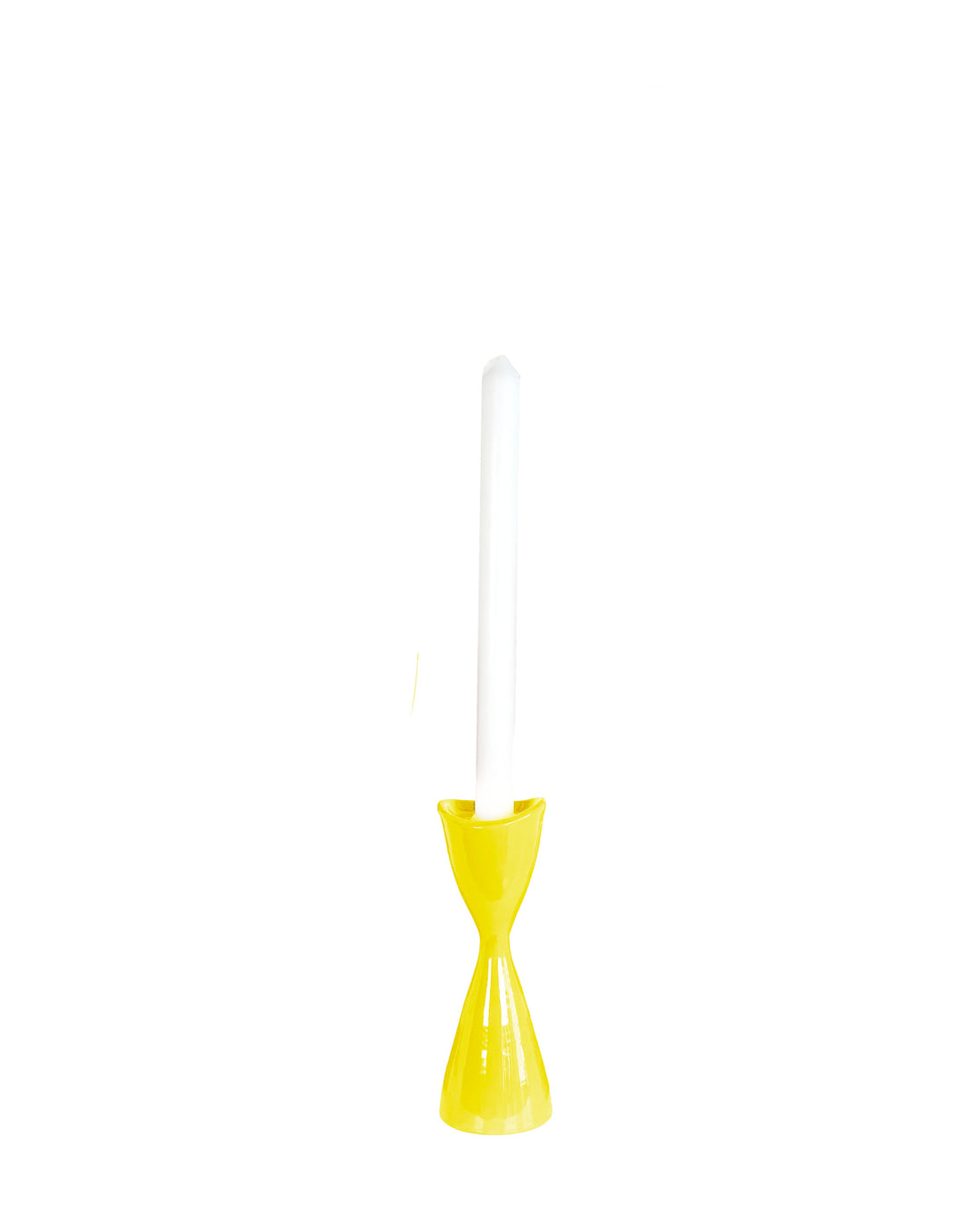 Tulip Candlestick Holders in Limoncello Yellow