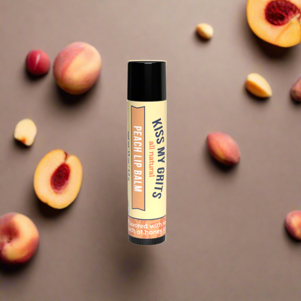 Peach Lip Balm – Sweet &amp; Juicy Hydration | Kiss My Grits