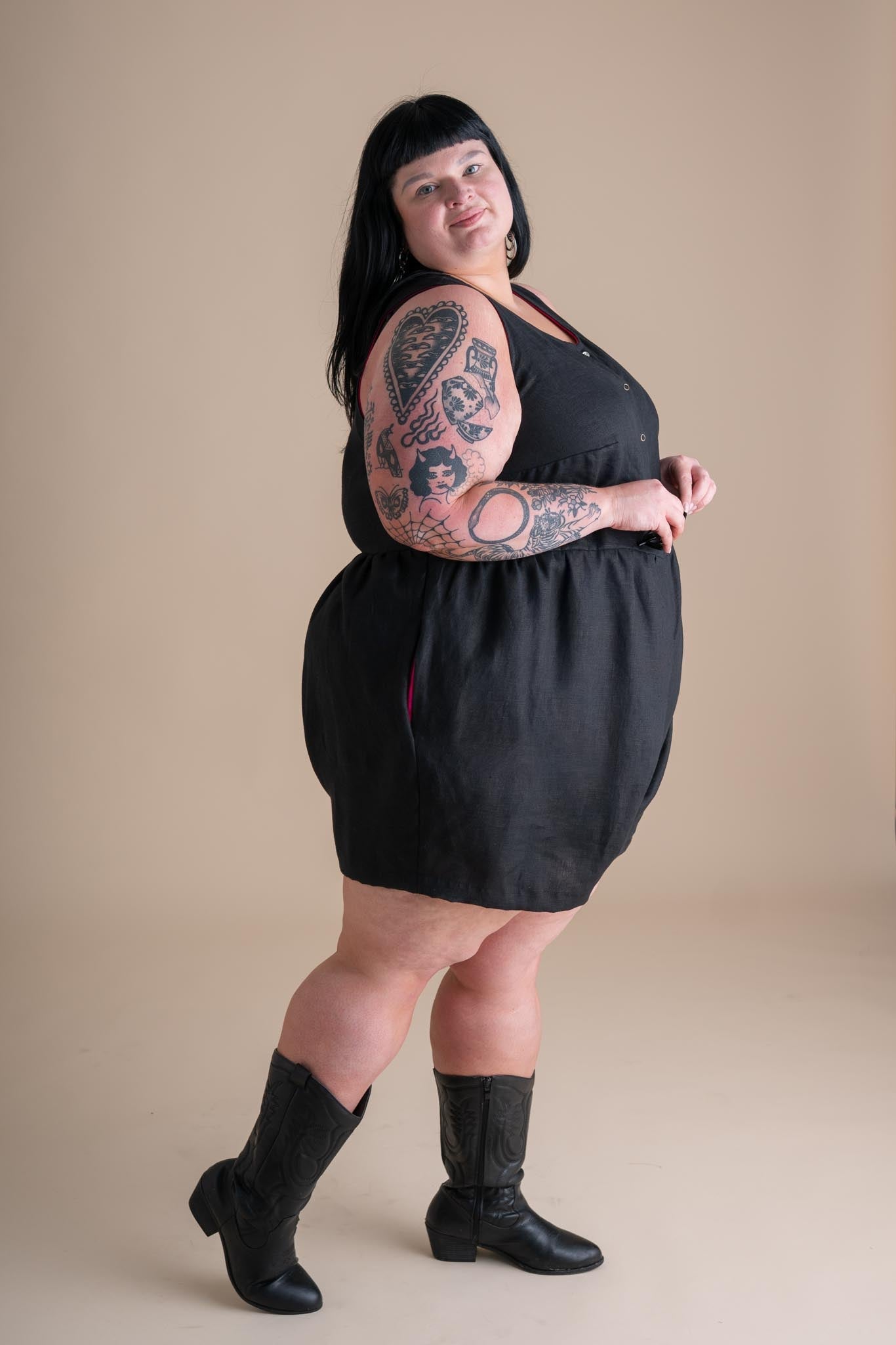 Lisbon Romper in Black