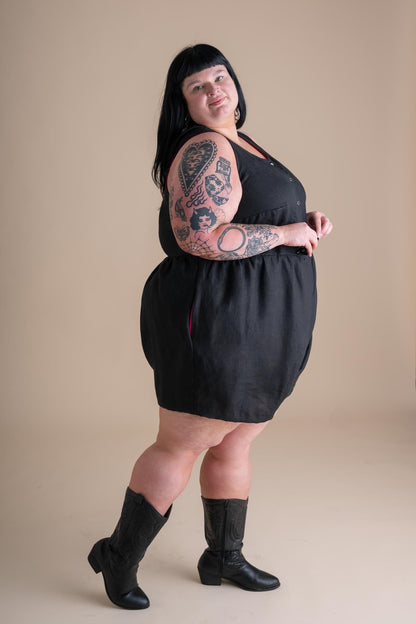Lisbon Romper in Black