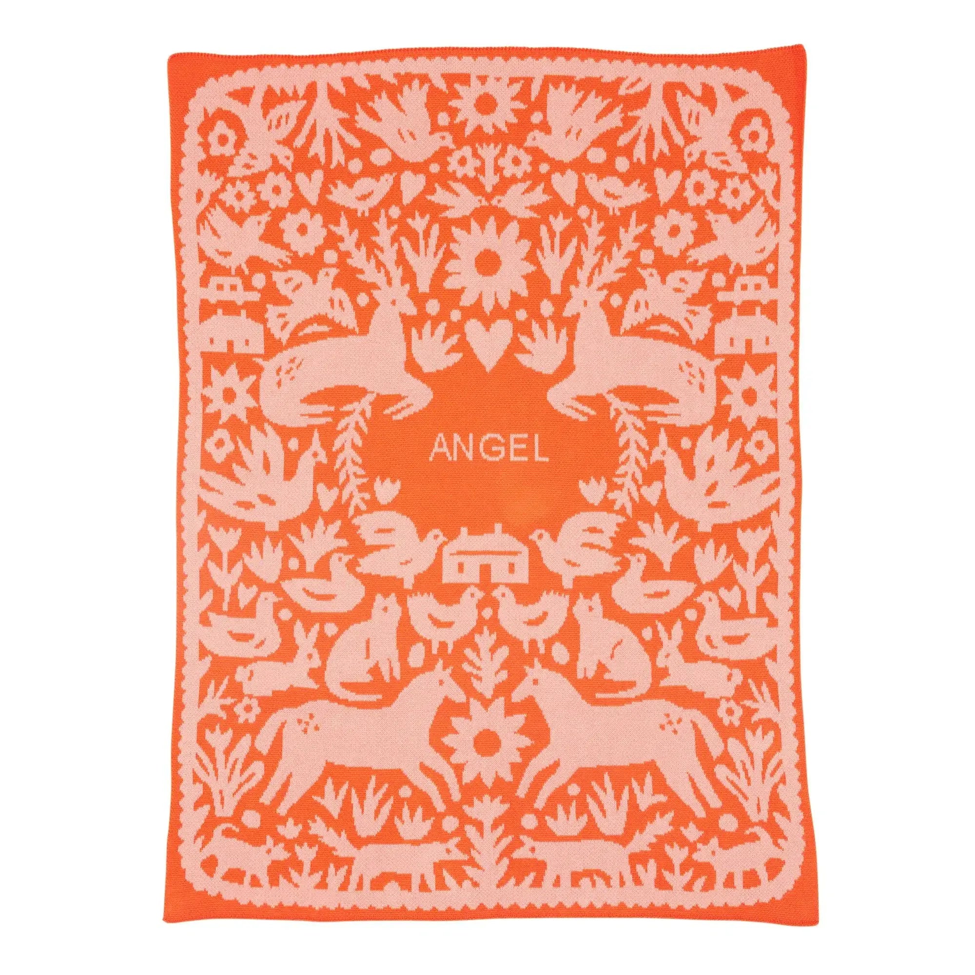 Biquette Baby Blanket Strawberry &amp; Cream in Organic Cotton Little Peanut Baby Blanket