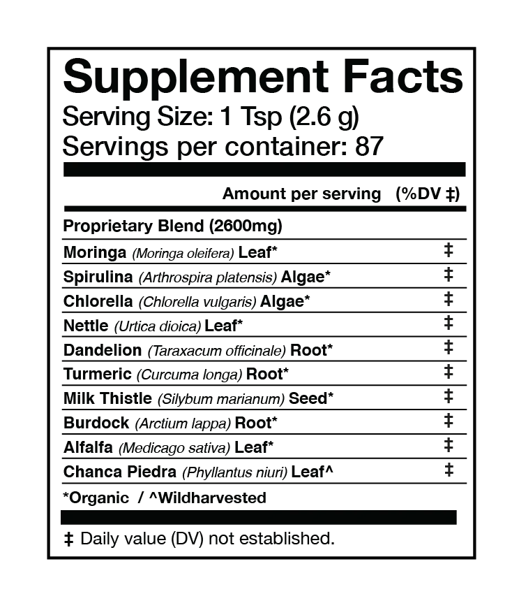 Anima Mundi Herbal supplements LIVER VITALITY Super Greens | Daily Cleansing Powder*
