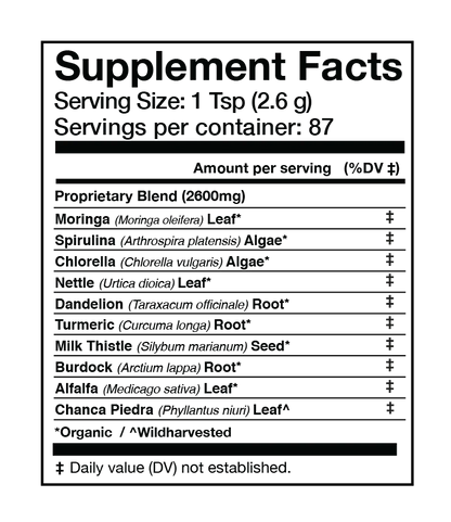 Anima Mundi Herbal supplements LIVER VITALITY Super Greens | Daily Cleansing Powder*