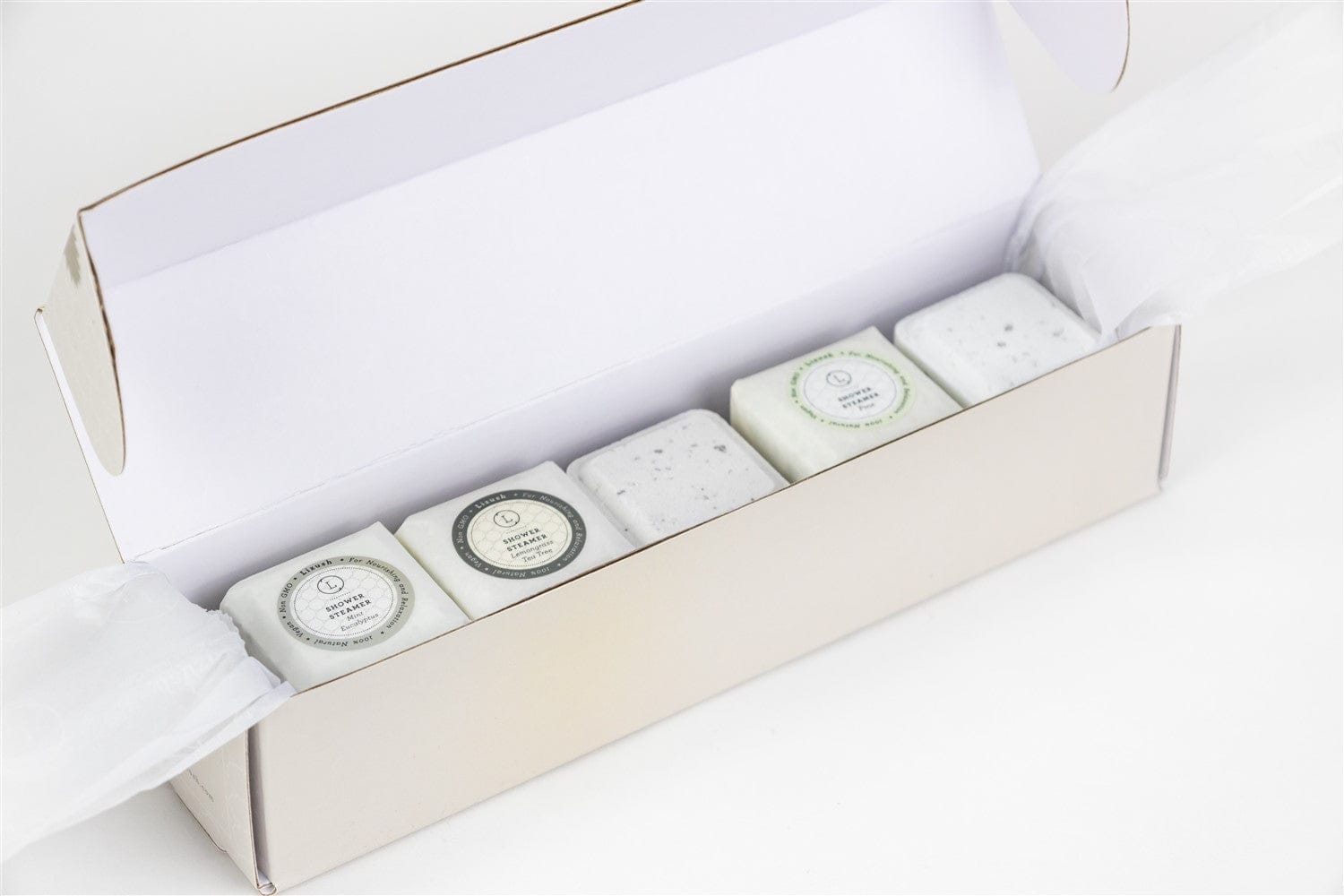 Lizush BATH BOMBS &amp; SHOWER STEAMERS Yes Earthy Shower Steamer, Refreshing Gift Box for Men and Women, Set of 5 Shower Steamers