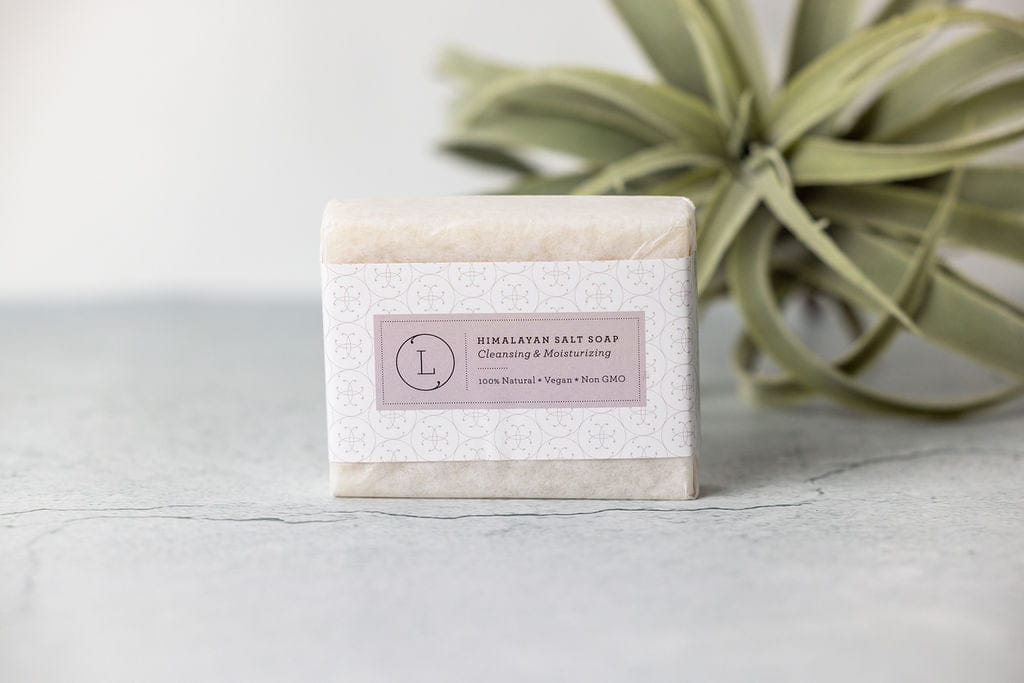 Lizush NATURAL SOAP BAR 2x Himalayan Salt Soap Bar, Natural Unscented Soap, Vegan Handmade Soap