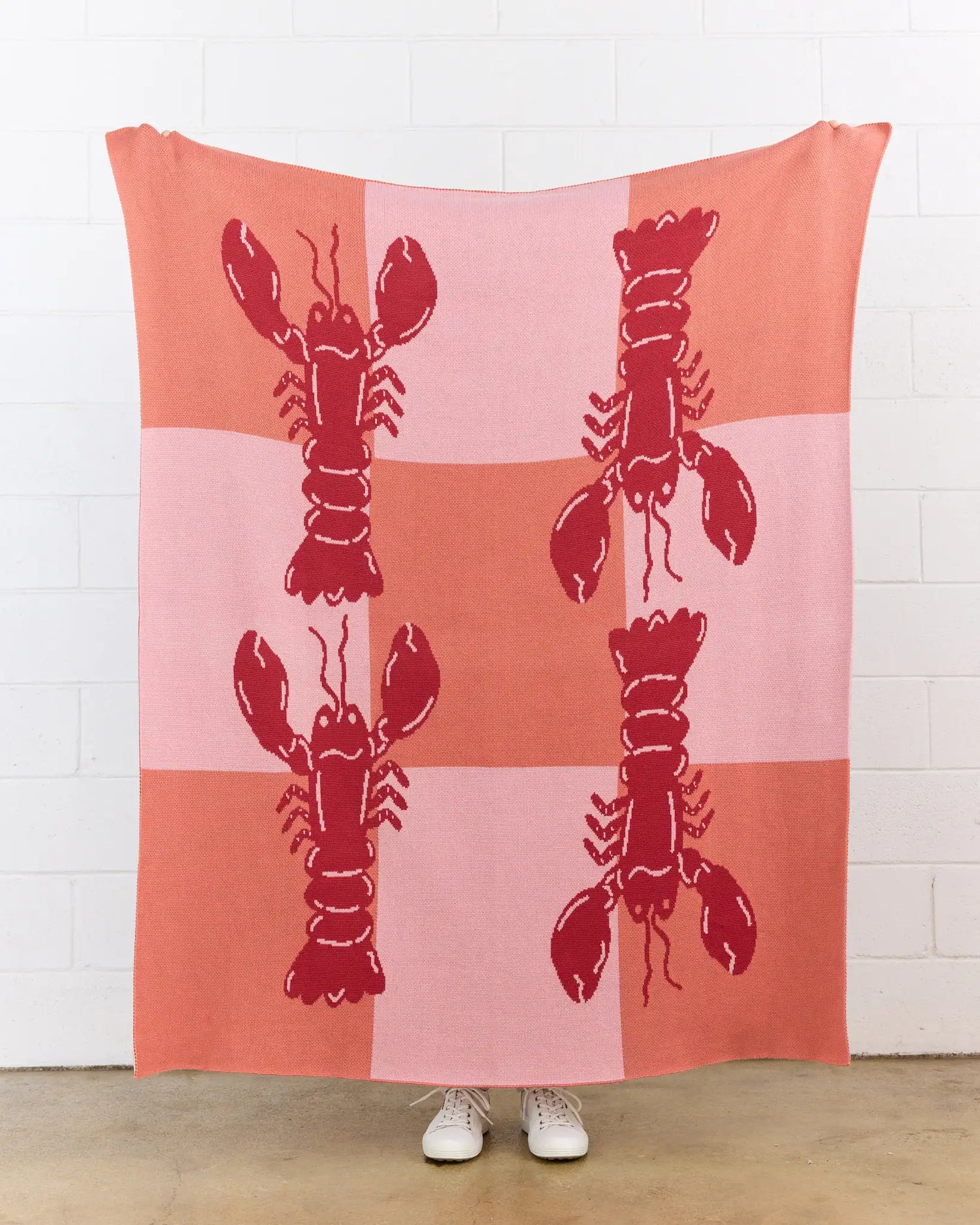 Lobster Tile - Throw Blanket