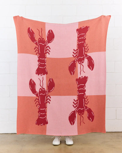 Lobster Tile - Throw Blanket